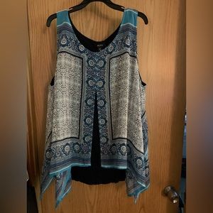Like new ALYX 3X sheer tank top with navy tank underneath